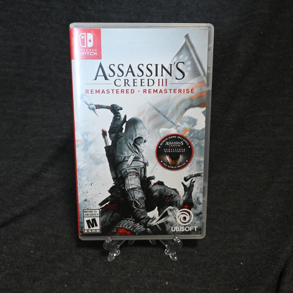 Assassin's Creed III Remastered Switch Case Only (NO GAME OR INSERTS)